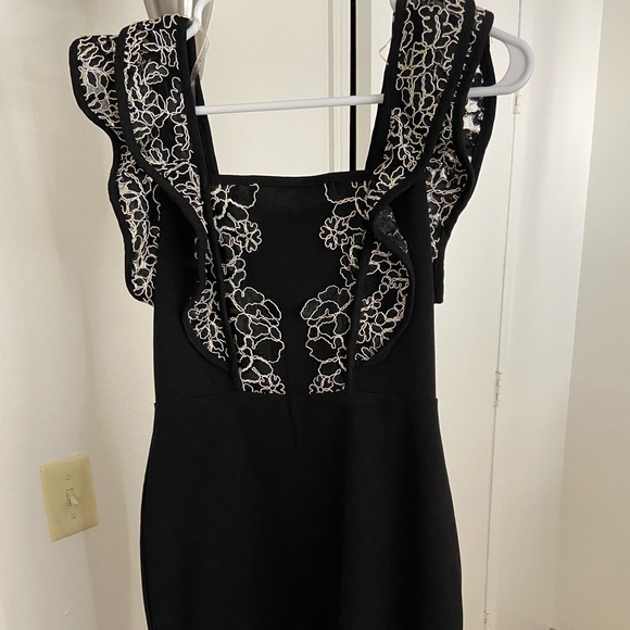 Black Ruffled Dress - Picture 1 of 4
